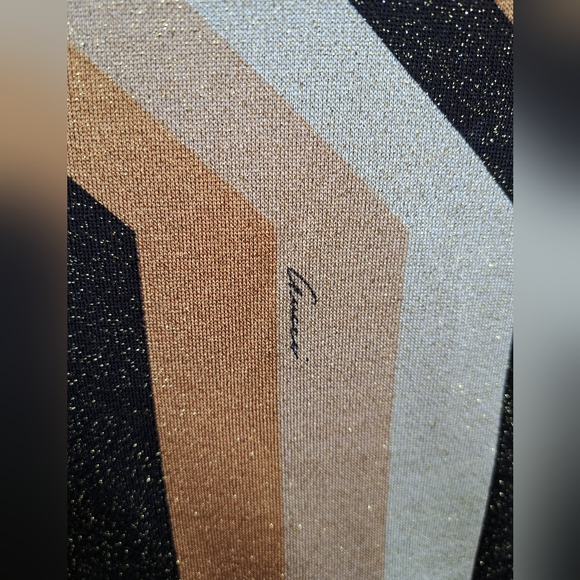 Gucci by Tom Ford Runway Gold Metallic Lurex Knit Long Sleeve Top Y2K  2000 XS - Picture 5 of 15